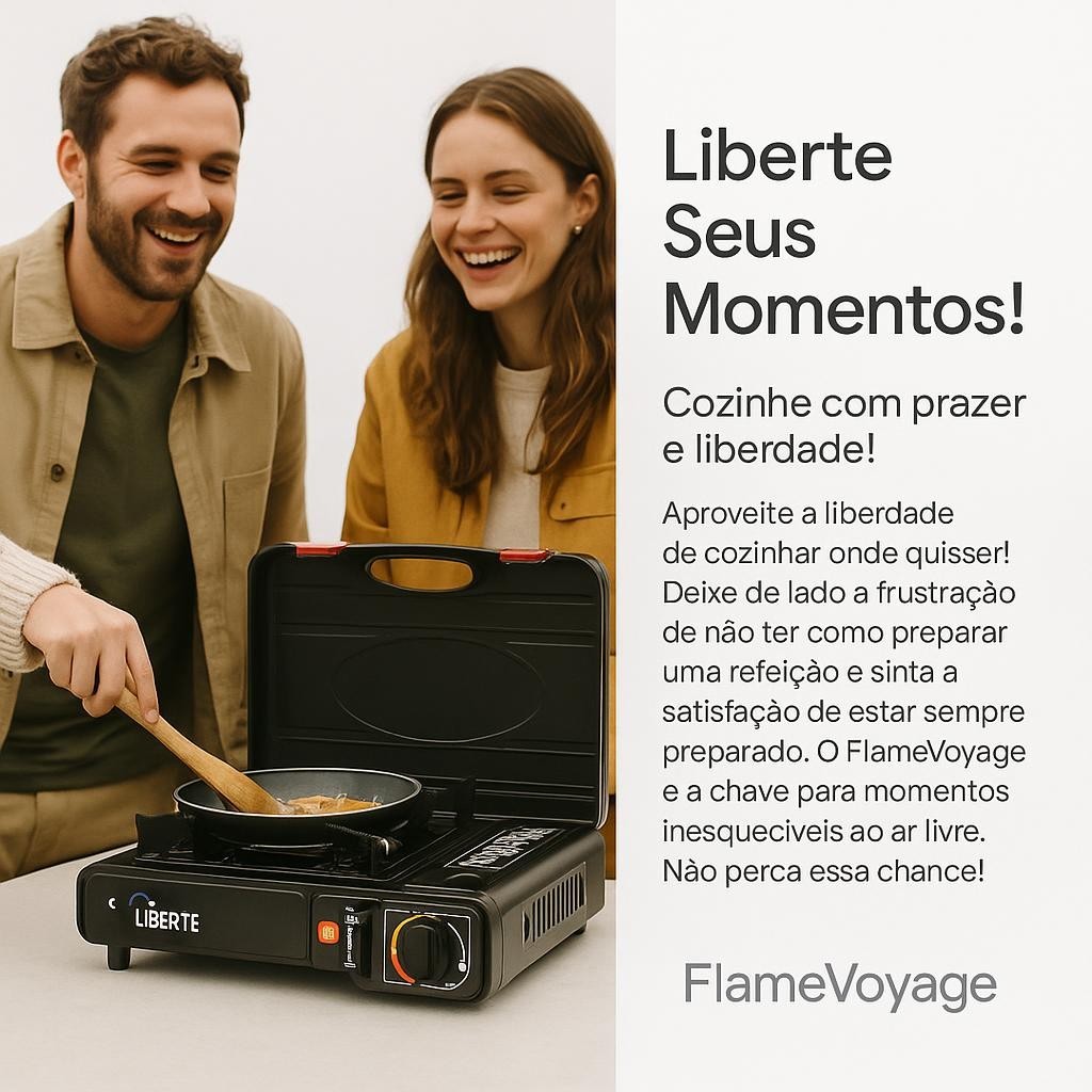 Fogareiro Portatil Compacto Camping Churrasco Fogão Mini 1 Boca Para Acampamento Viagem Pesca Com Maleta Oferta