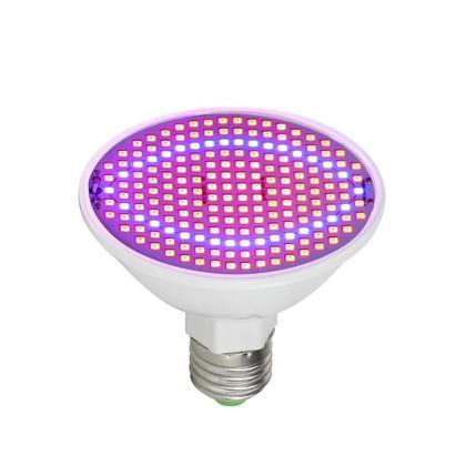 Lâmpada Led Grow Plantas 60w 200 LEDS Uv Bivolt Cultivo Indoor Estufa Fullspectrum Espectro Completo
