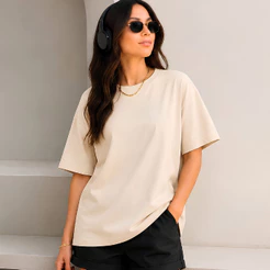 Camiseta Oversized Feminina100% Algodão Soltinha Casual Dia a Dia Premium