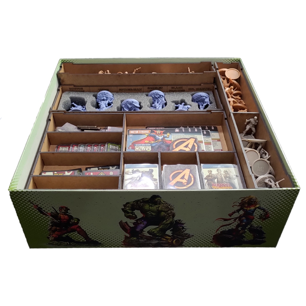Organizador (INSERT MDF) para Zombicide: Marvel Zombies - Bucaneiros