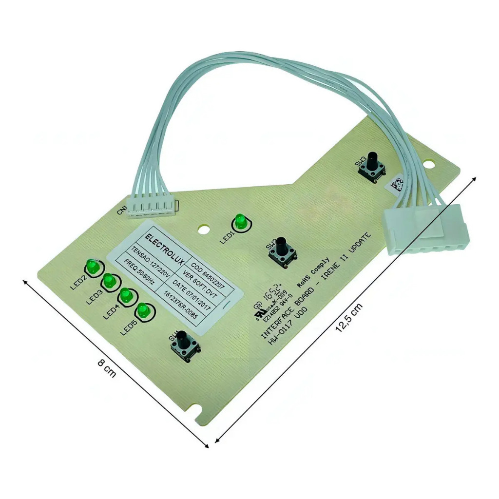 Placa Lavadora Electrolux Interface 64502207 Lt12 Original