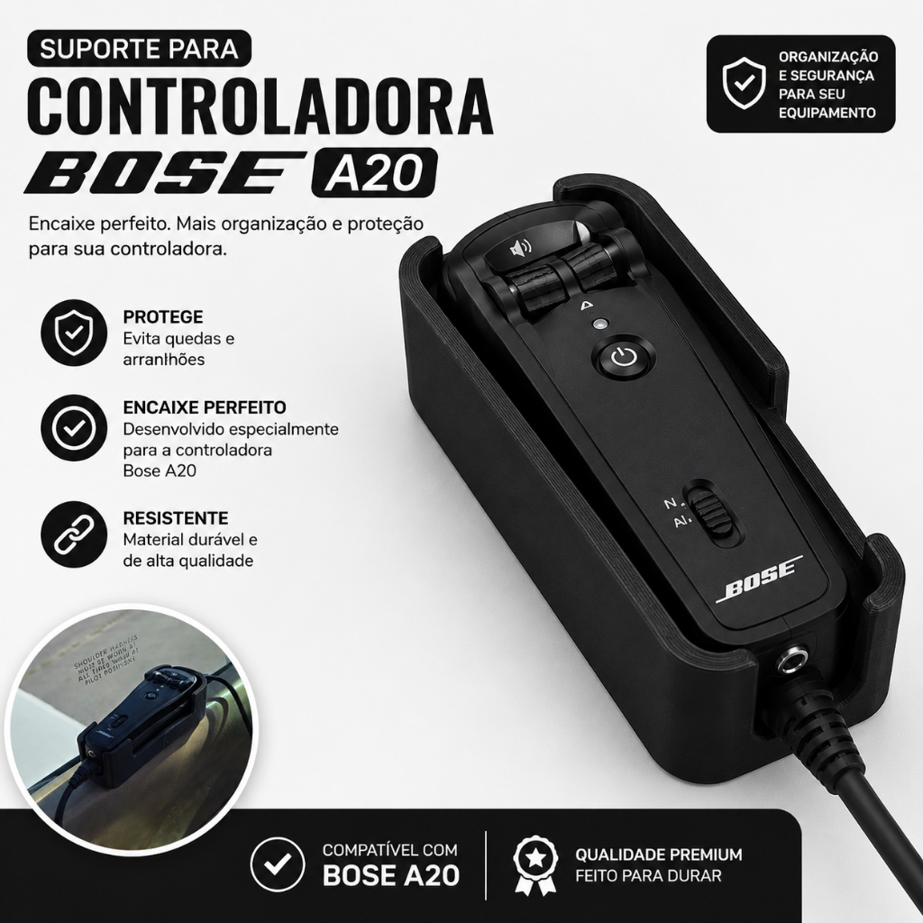 Suporte para controladora fone BOSE A20