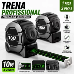 1Peça/2 Peças Trena Profissional Fita Métrica Fluorescente Com Trava 5M/7.5M/10M Aço Inoxidável Alta Precisão
