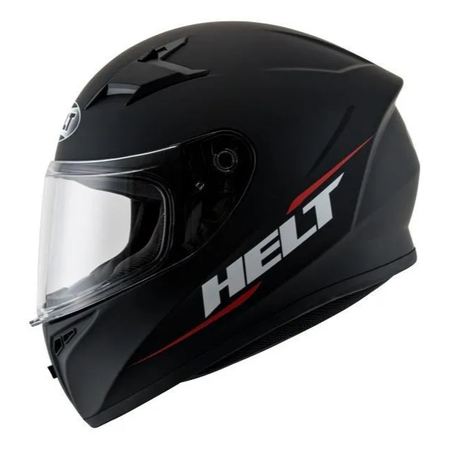 Capacete Helt Polar Preto Fosco Fechado Integral Original Com Viseira Cristal Tam 58 60 62