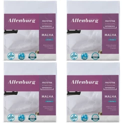 Kit 4 Capas Protetora De Travesseiro Altenburg Impermeável Antialérgico Com Zíper