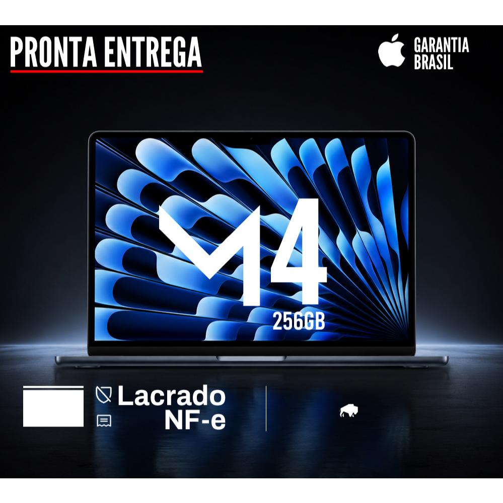 Apple  Macbook Air M4 16GB RAM 256GB SSD Midnight