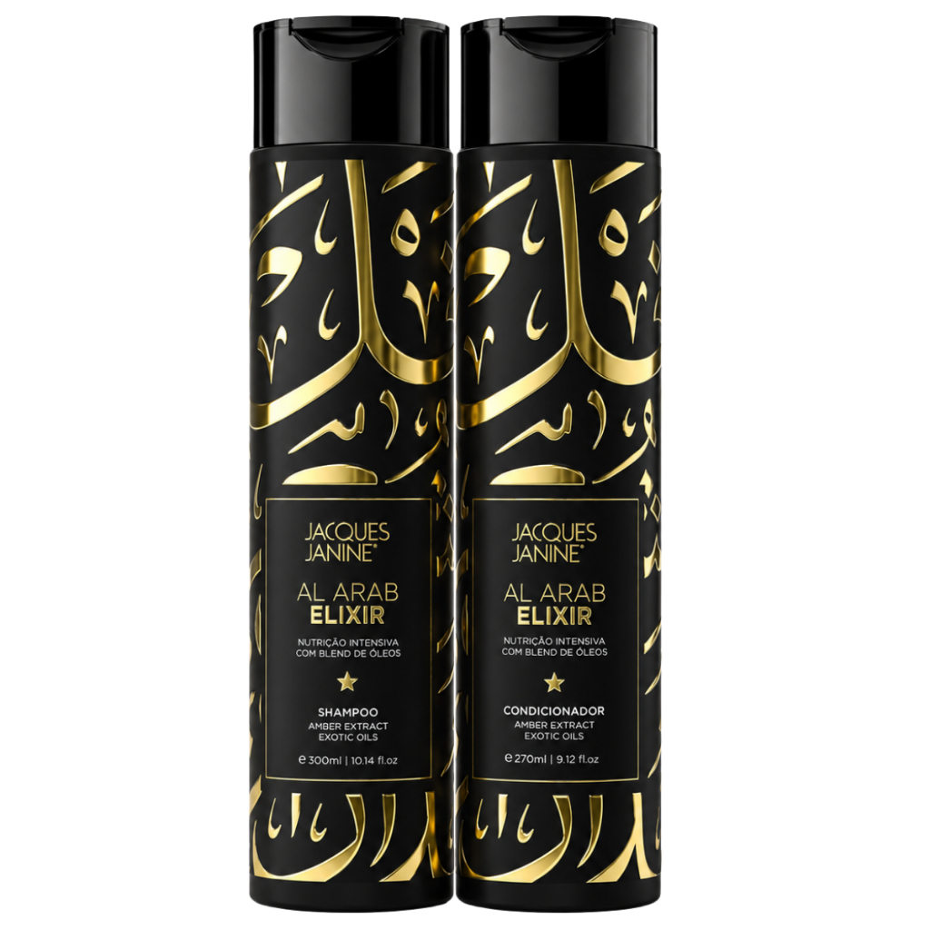 Jacques Janine Al Arab Elixir Shampoo Nutrição 300ml Condicionador Leave-in 270m