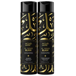 Jacques Janine Al Arab Elixir Shampoo Nutrição 300ml Condicionador Leave-in 270ml — Blend Óleos