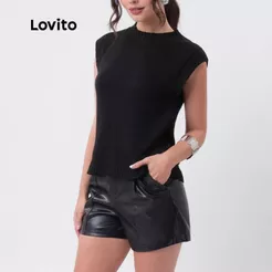 Lovito Blusa Tricot Inverno Básica KTB364BRL393