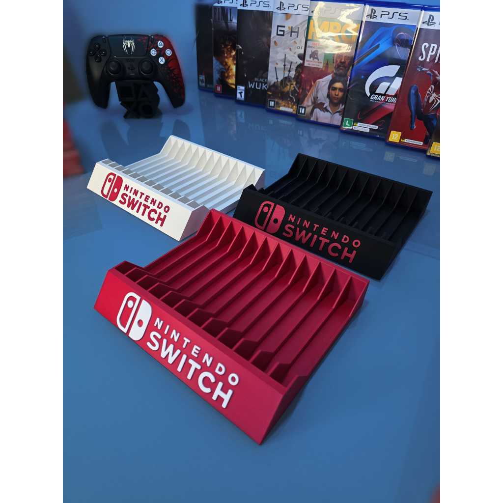 Suporte de Jogos Nintendo Switch | Organizador Nintendo Switch | Decoração gamer