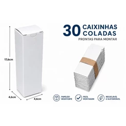 Kit 30 Caixinhas para perfume 17,6x4,6x4,6 cm