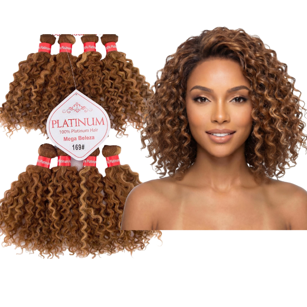 Cabelo Platium Cabelo Humano 50%  VOLUME Cabelo Curto em 8 TELA- Super Star