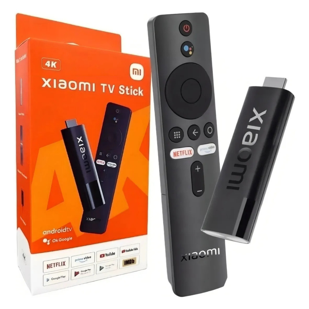 Xiaomi Mi Tv Stick 4k 2gb Ram Canais Stream Controle por Voz