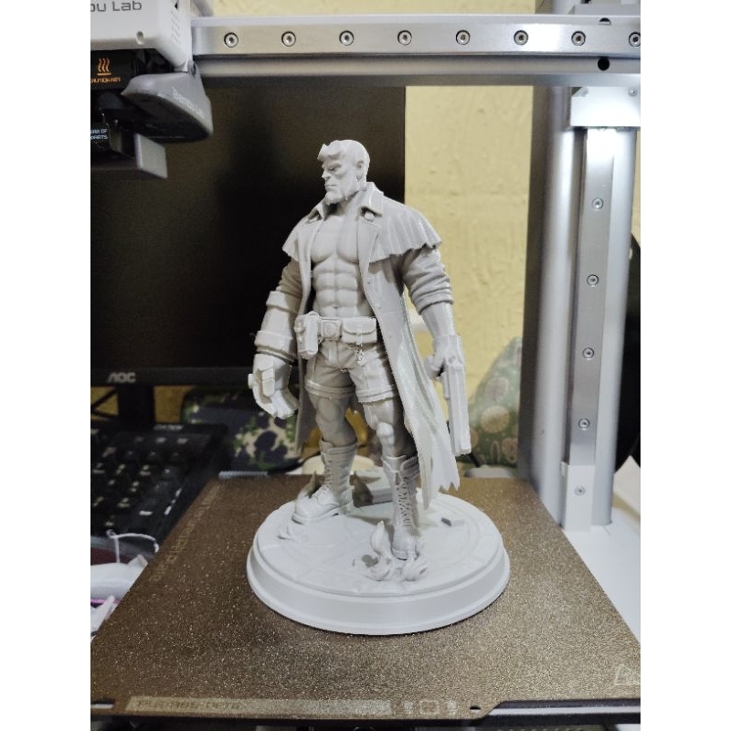estátua hellboy (impressão 3d)
