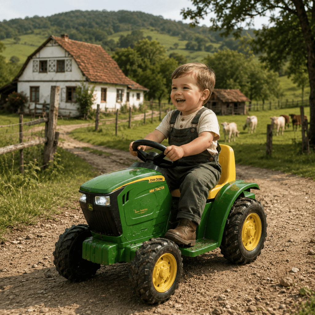 Trator Eletrico Peg Perego John Deere Mini Tractor 6V +1 ano