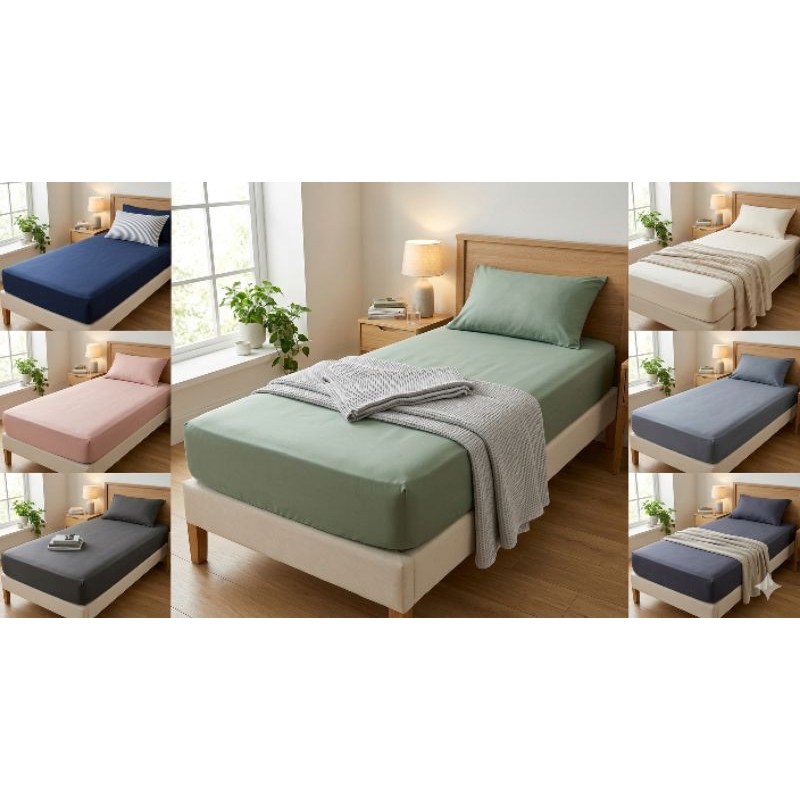 kit 2 Lençol Para Cama De Solteiro Avulso Com Elástico em toda a Volta Micropercal 25 cm Altura
