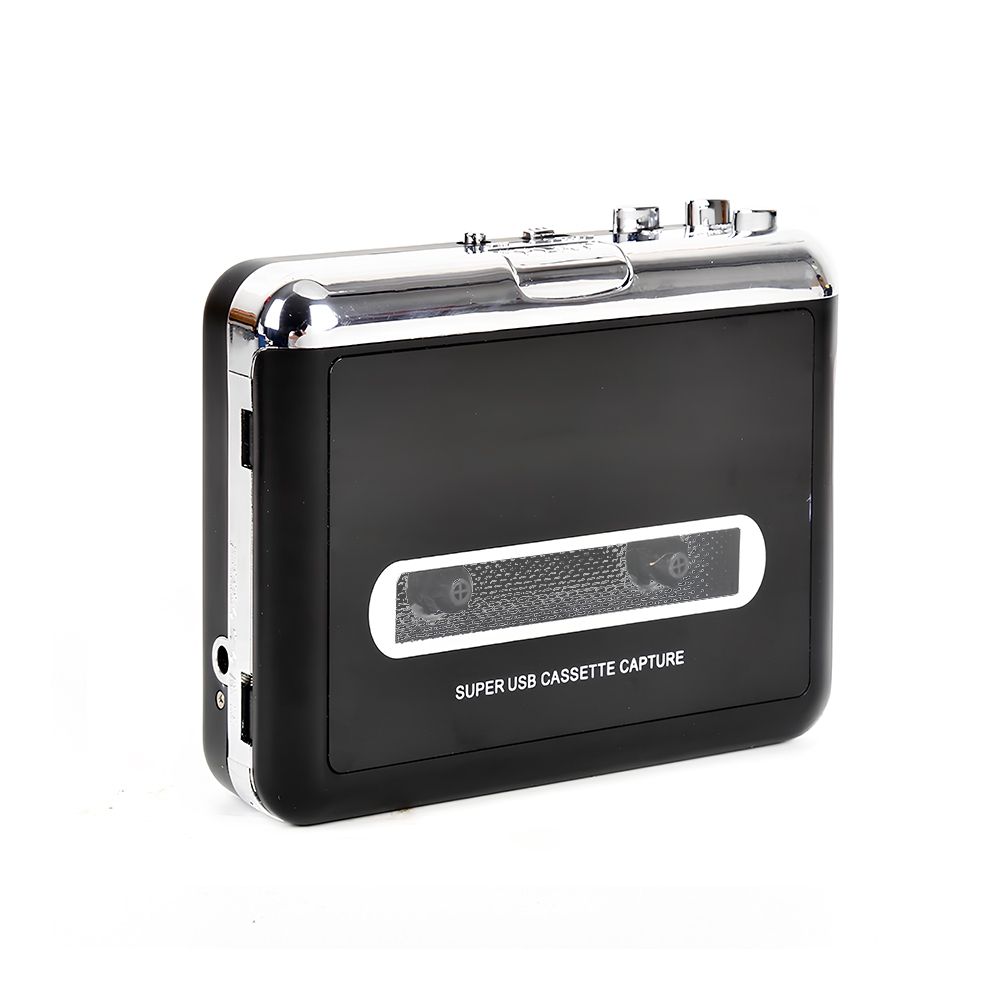 Conversor Cassete MP3 Toca-Fitas Portátil Gravação USB Auto-Reverso Som Estéreo Sem Software Digitalizador c