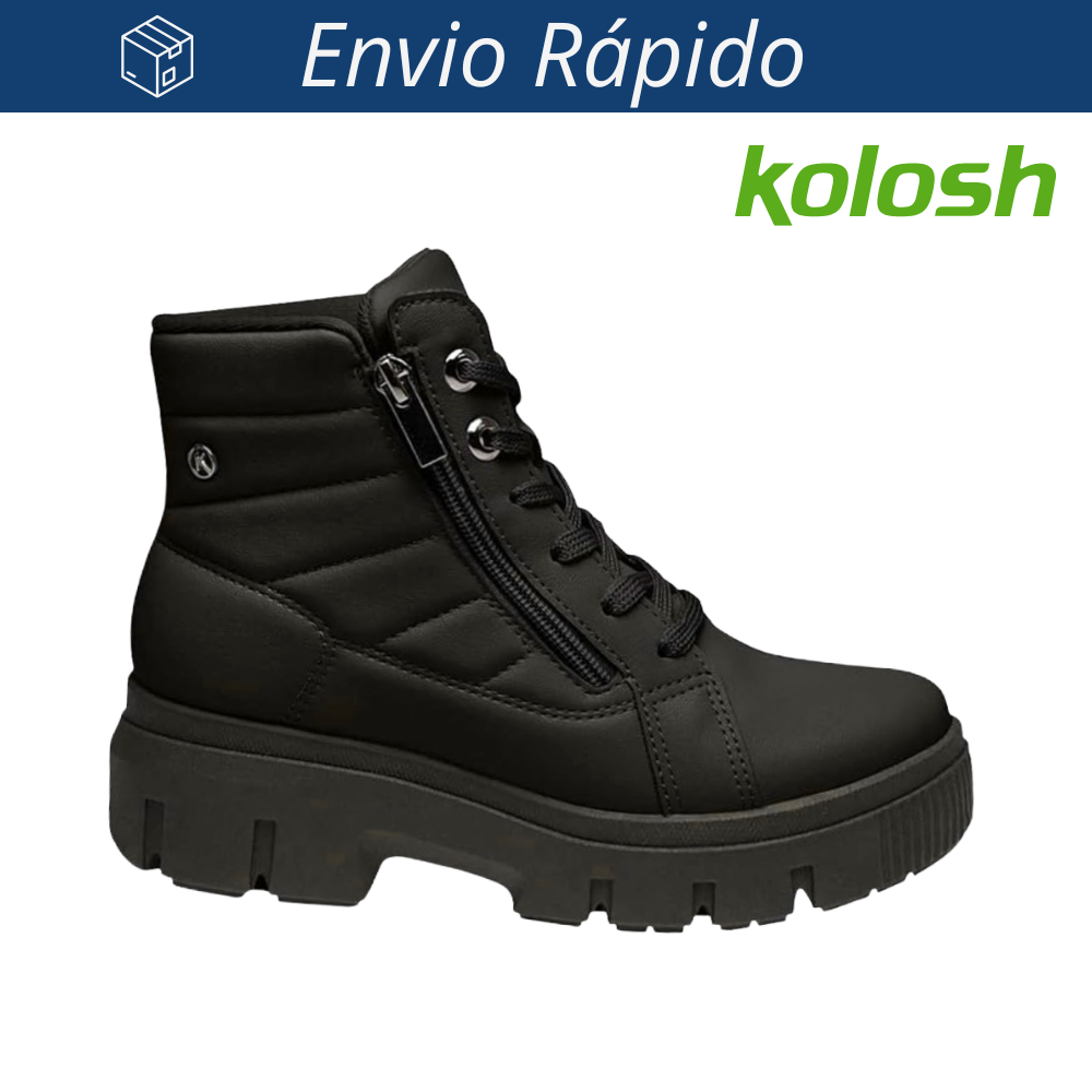Bota Kolosh Coturno Adventure C3375 Preto Tratorado
