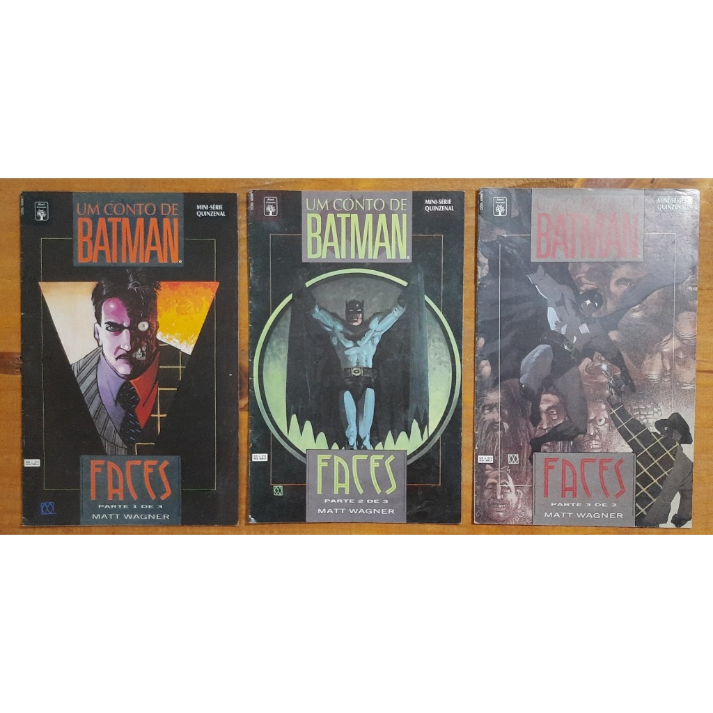HQ Um Conto De Batman - Faces - 3 Volumes - 1993 - Matt Wagner - DC Comics