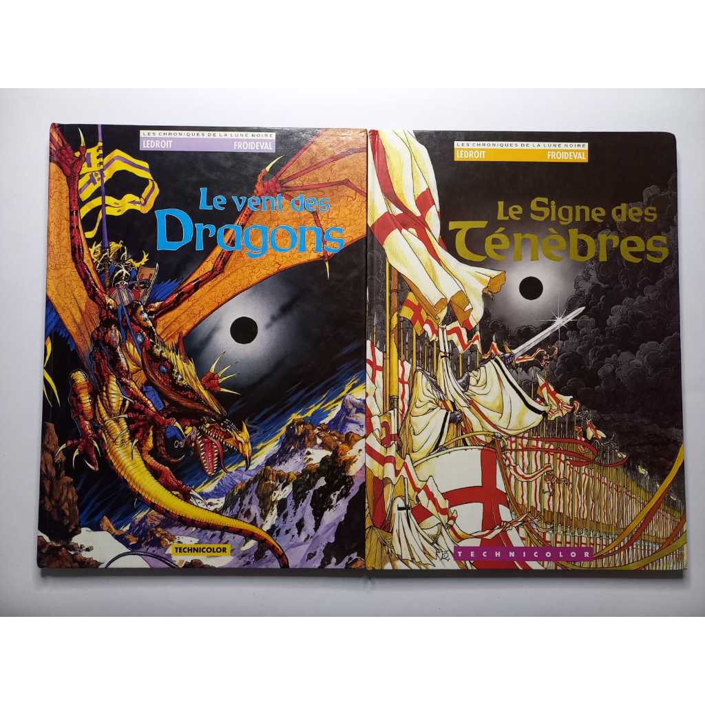 Lote Importado Les Chroniques de La Lune Noire 2 Edicoes Editora Technicolor 1990 Capa Dura