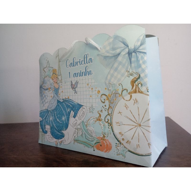 Sacolinha personalizada Cinderela-pegue e monte