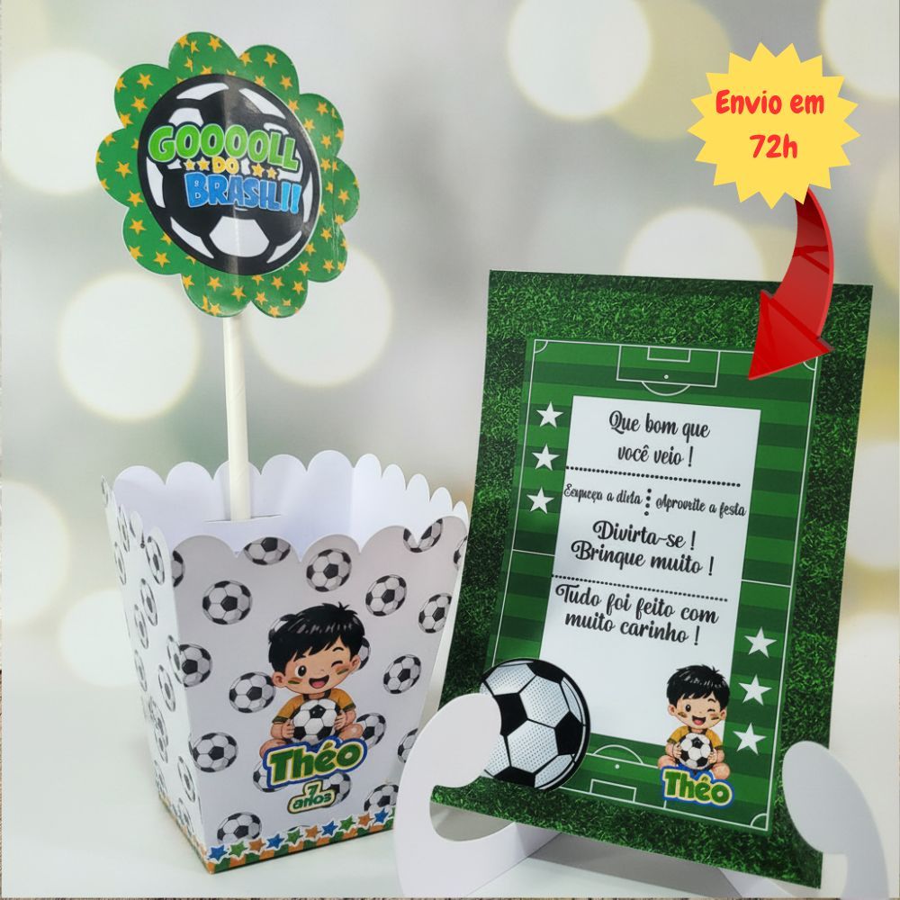 Centro de Mesa Brasil/Cachepot/Personalizado/Lembrancinha/Festa/Aniversário/Infantil/