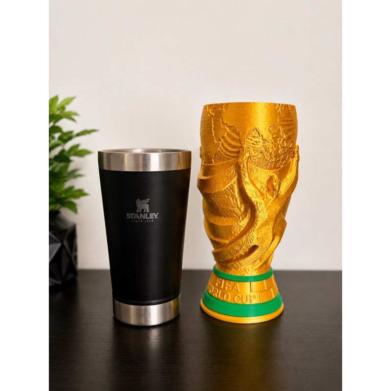 Taça Copa - Porta Copo em Impressão 3D | Suporte para Copo 473ml | Decoração Futebol