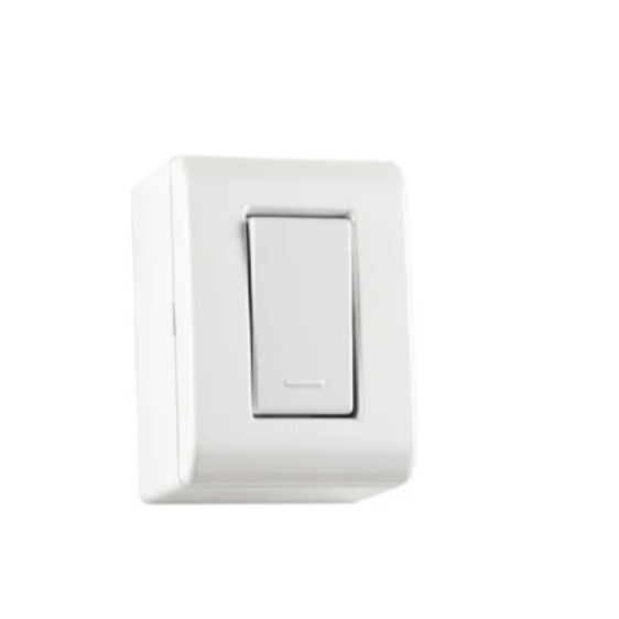 caixa de Sobrepor com 1 Interruptor Simples 10 A 250 V - Tramontina LizFlex Branca
