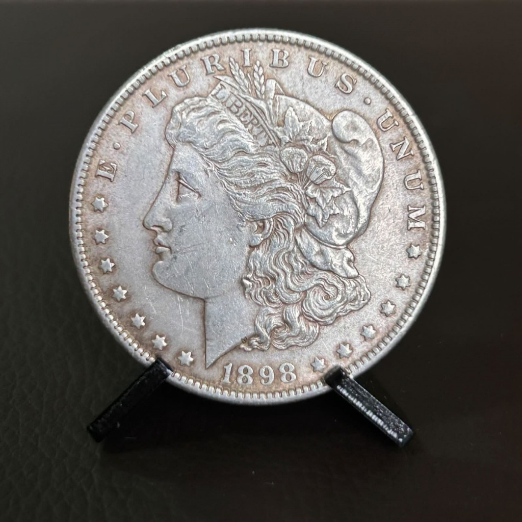 Estados Unidos - 1 Dólar De 1898, Prata 900, 26,73gr, 38,1mm. MBC/SOBERBA - Morgan