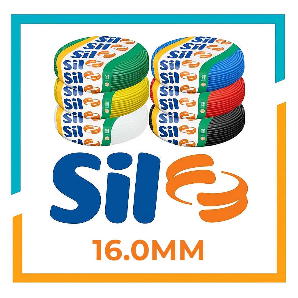 Fio Cabo Flexivel 16mm Rolo 50 Metros Sil