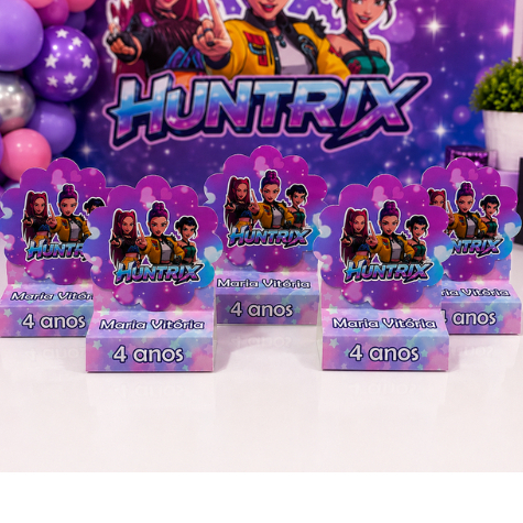 Porta Bis Duplo Guerreiras do Kpop | Lembrancinhas personalizadas | Mimos | Aniversário infantil