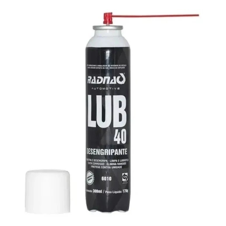 Desengripante Lubrificante Lub 40 Radnaq Wd Spray Anticorrosivo 300ml Aerossol