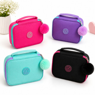 Estojo Moderno De Grande Capacidade , Bolsa De 3 Compartimentos Para Escola E Maquiagem D…