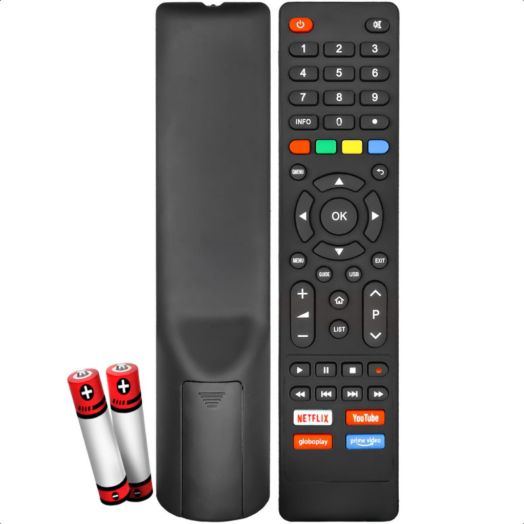 Controle Remoto Smart Compatível Para Tv Philco 49F68 Netflix Youtube