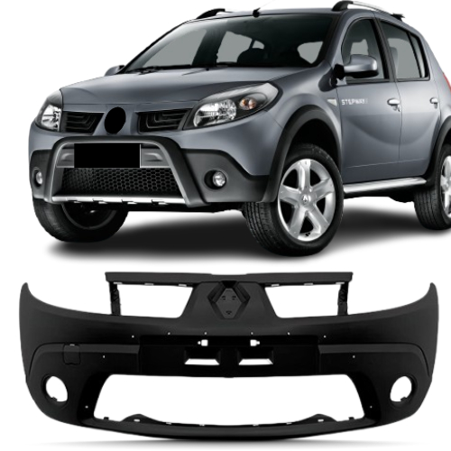Parachoque Dianteiro Sandero Stepway 2008 2009 2010 2011 Com Furo 1ªLinha Novo