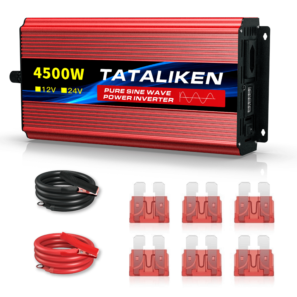 Inversor de onda pura 4500W, 12V/24V pra 110V/220V. Serve pra motorhome, geladeira, solda e vários outros usos.