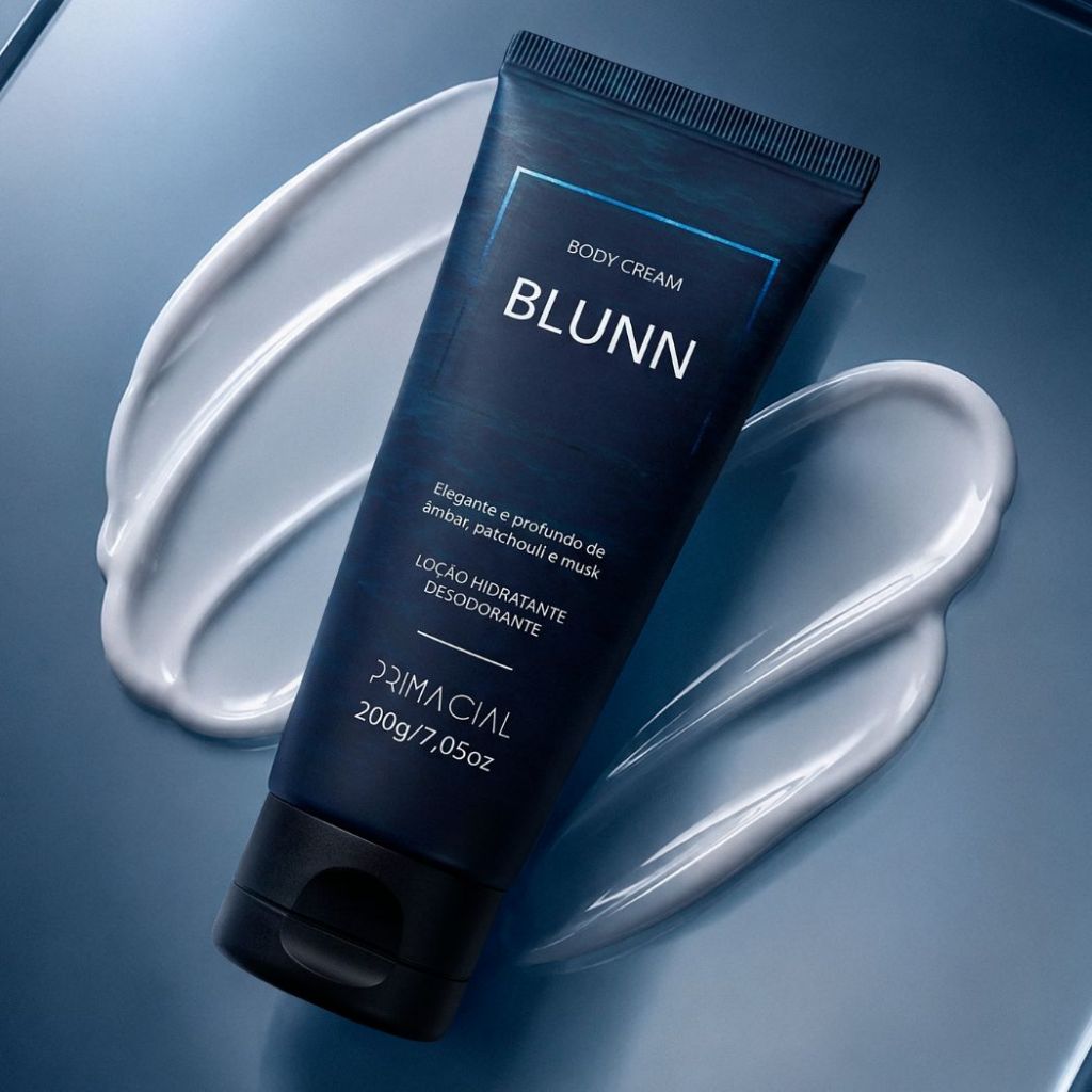 HIDRATANTE DESODORANTE BLUNN MASCULINO 200G - PRIMACIAL PERFUME CÍTRICO AROMÁTICO