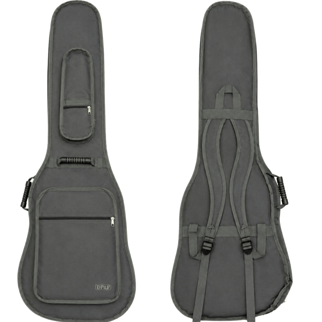 Capa Bag Contra Baixo Luxo Cinza Acolchoada Bolso Cargo