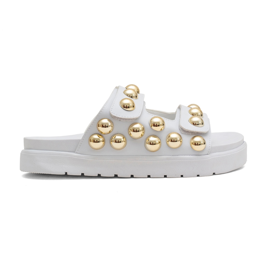 Sandália Rasteirinha Papete Birken Feminina Couro Sintético Confortável Leve Casual Rasteira Moda Verão Antiderrapante