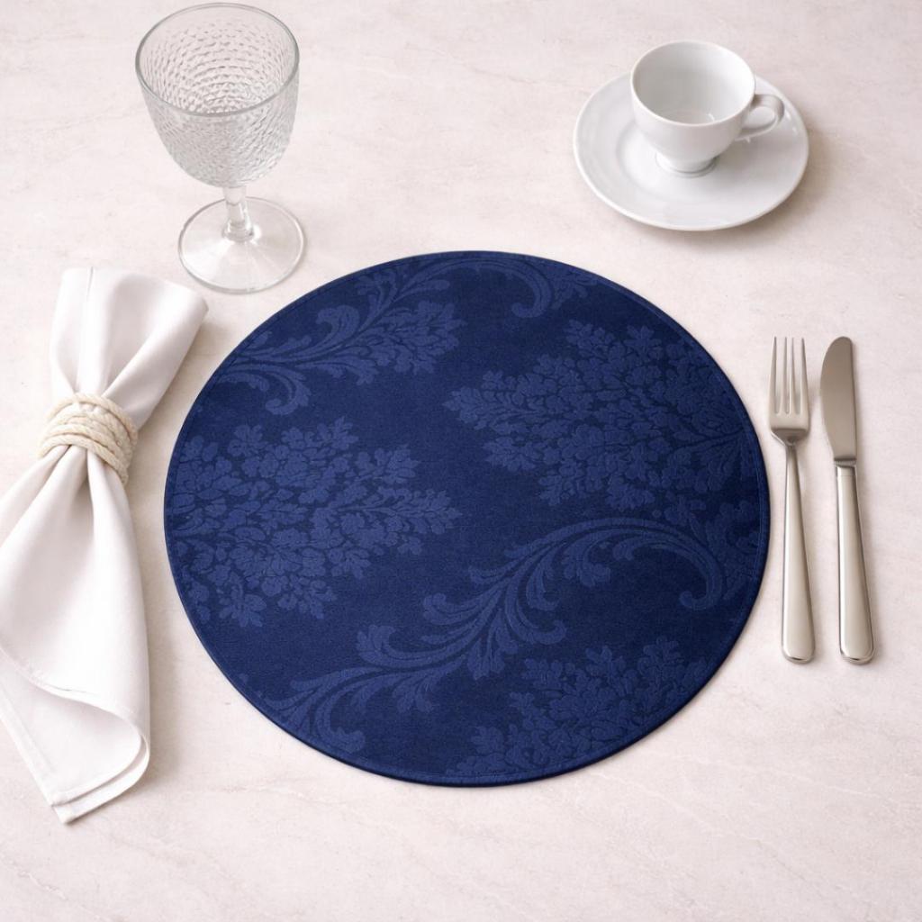 kit 6 capa souplast jacquard 35cm mesa posta jogo americano supla premium