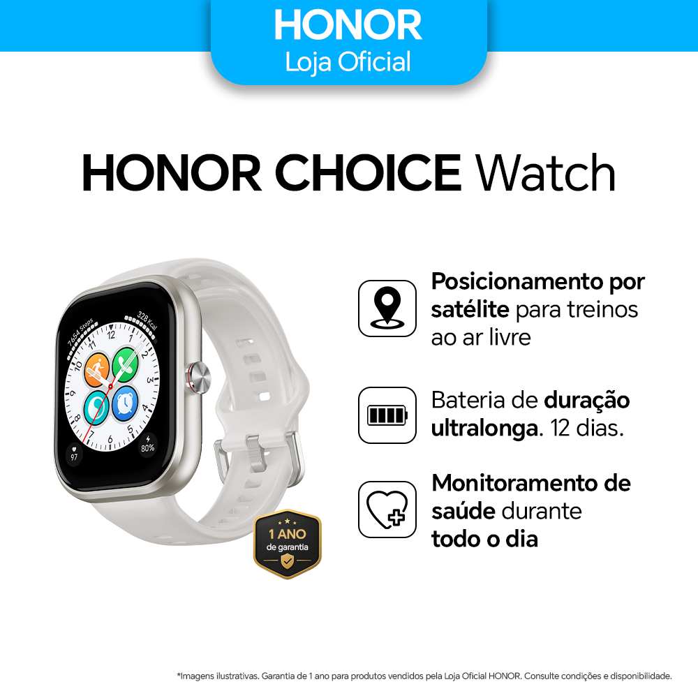 Imagem Smartwatch Honor Choice Haylou Watch Tela Amoled 1.95 Com Gps Integrado Chamada Bluetooth Prova D'água 5atm Original