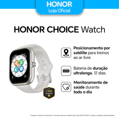 Relógio Smartwatch Honor Choice Watch Tela Amoled 1.95 Com Gps Integrado Chamada Bluetooth Prova D'água 5atm