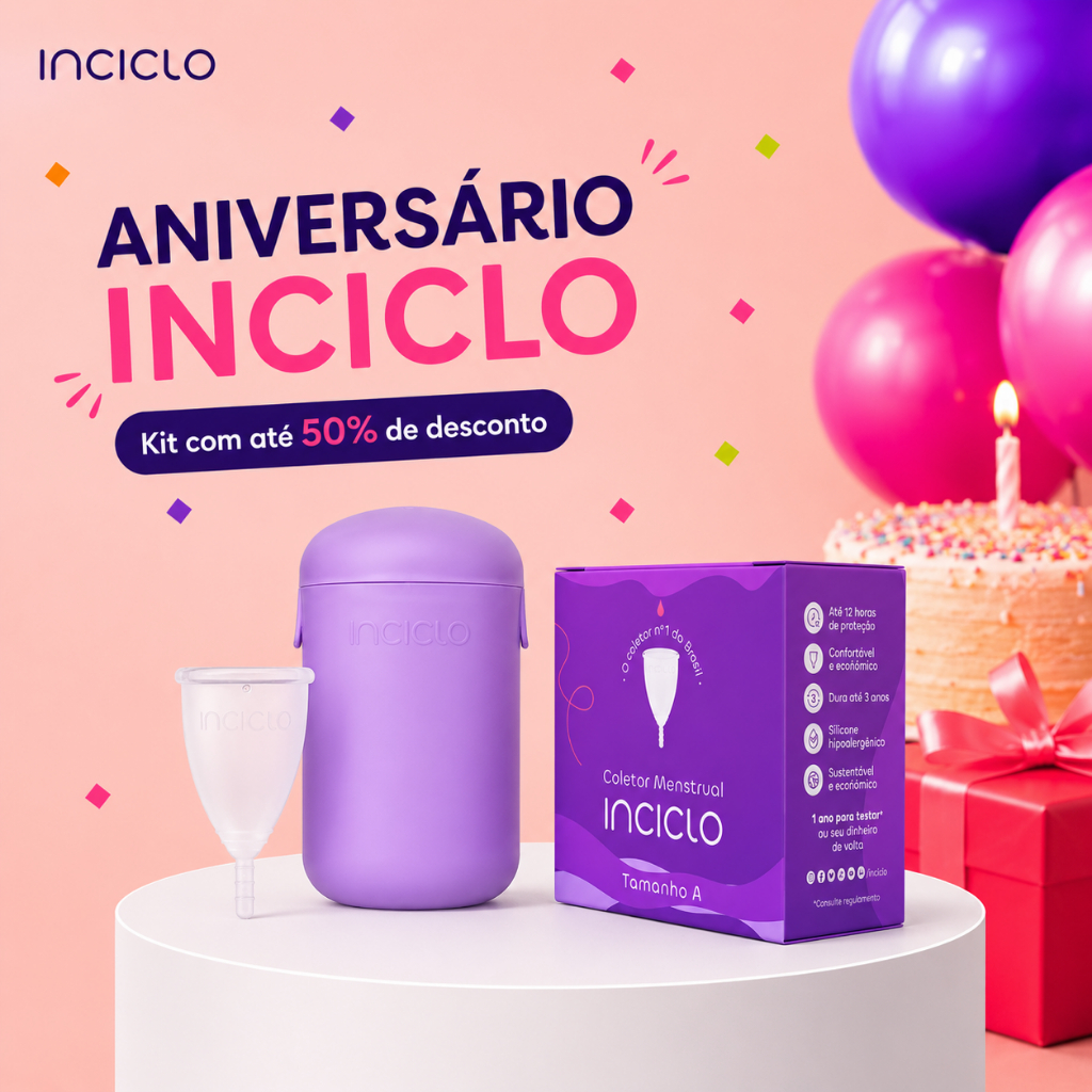 Coletor Menstrual Inciclo com Cápsula Esterilizadora