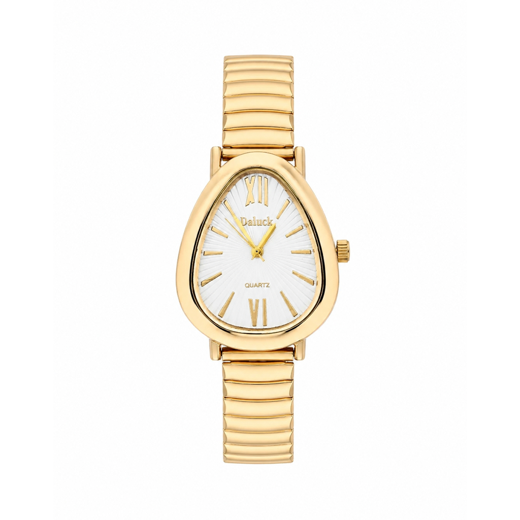 Relógio Feminino Tulipa Gold 30mm - Doluck Dourado Tendencia Virginia Moda Blogueira Elegante