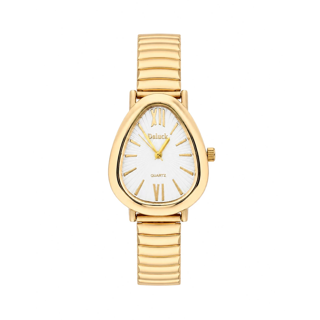 Relógio Feminino Tulipa Gold 30mm - Doluck Dourado Tendencia Virginia Moda Blogueira Elegante — imagem 1