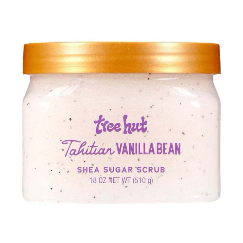 ESFOLIANTE CORPORAL TREE HUT TAHITIAN VANILLA BEAN SHEA SUGAR SCRUB 510G (18OZ) IMPORTADO