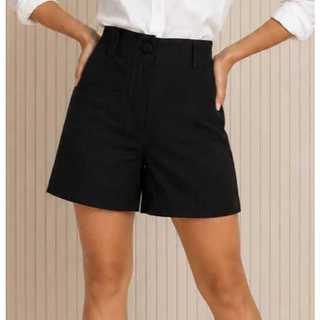 Short Cintura Alta Short Casual Feminino Short Alfaiataria Short Social Short  De Linho Short Tendencia