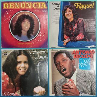 LP Vinil Evangélicos - Vários Cantores | Louvores, Adorações - Shirley Carvalhaes, Eula, Denise