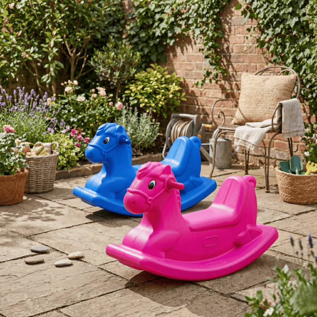 Cavalinho de Balanço Infantil Huppa Huppa Gangorra Rosa Azul Grande Até 30kg Promoção Envio Rápido!!