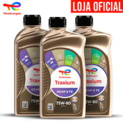 Kit 3 Óleo De Câmbio Manual 75w80 Totalenergies Traxium Gear 9 Fe
